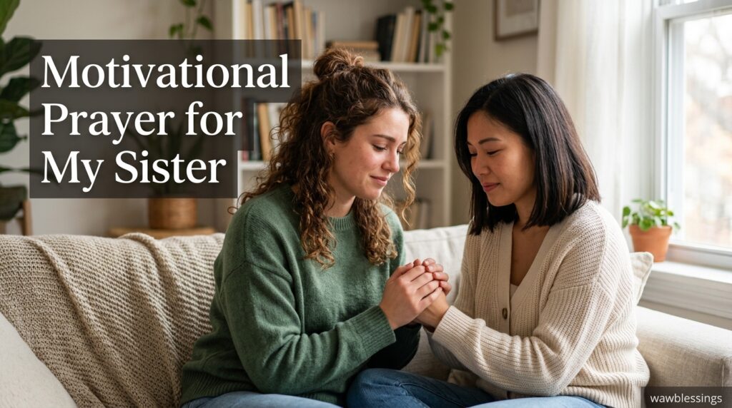 Motivational Prayer for My Sister