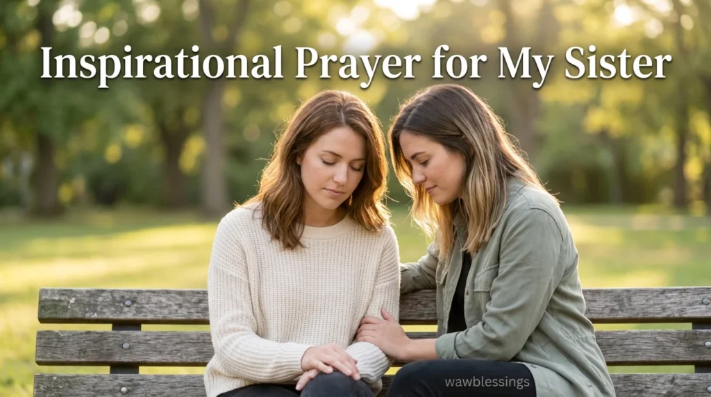 Inspirational Prayer for My Sister