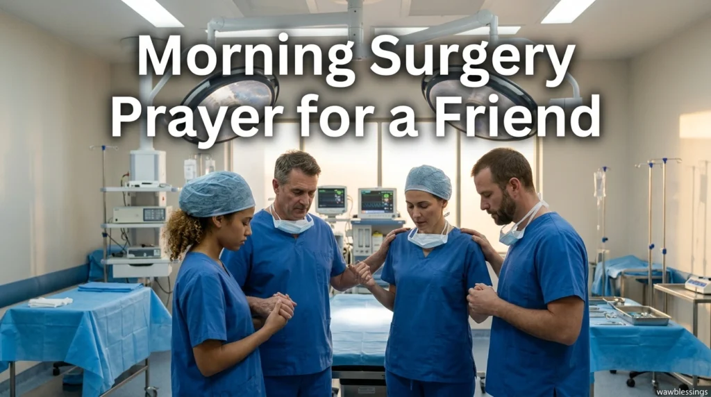 Morning Surgery Prayer for a Friend