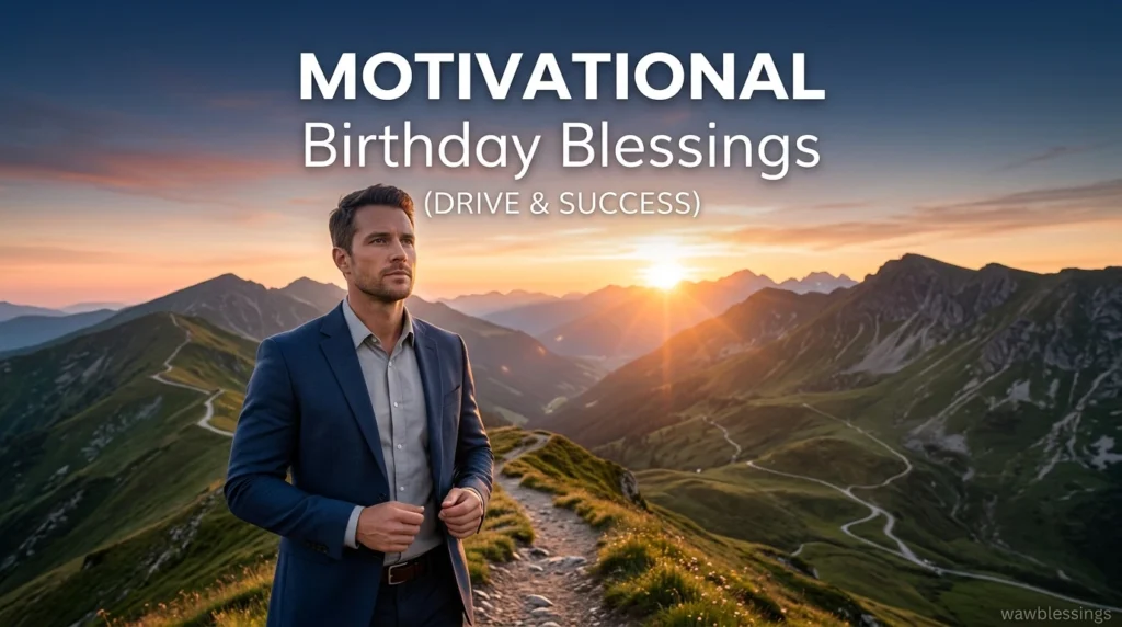 Motivational Birthday Blessings (Drive & Success)