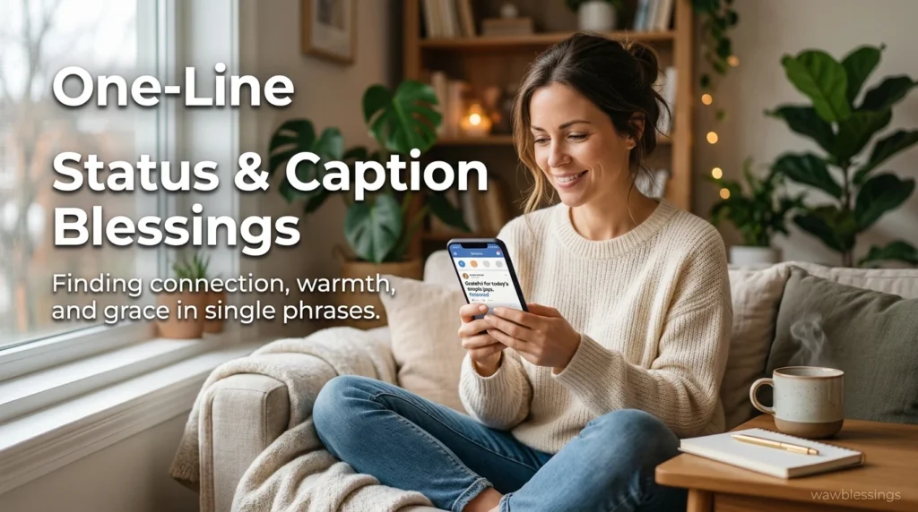 One-Line Status & Caption Blessings