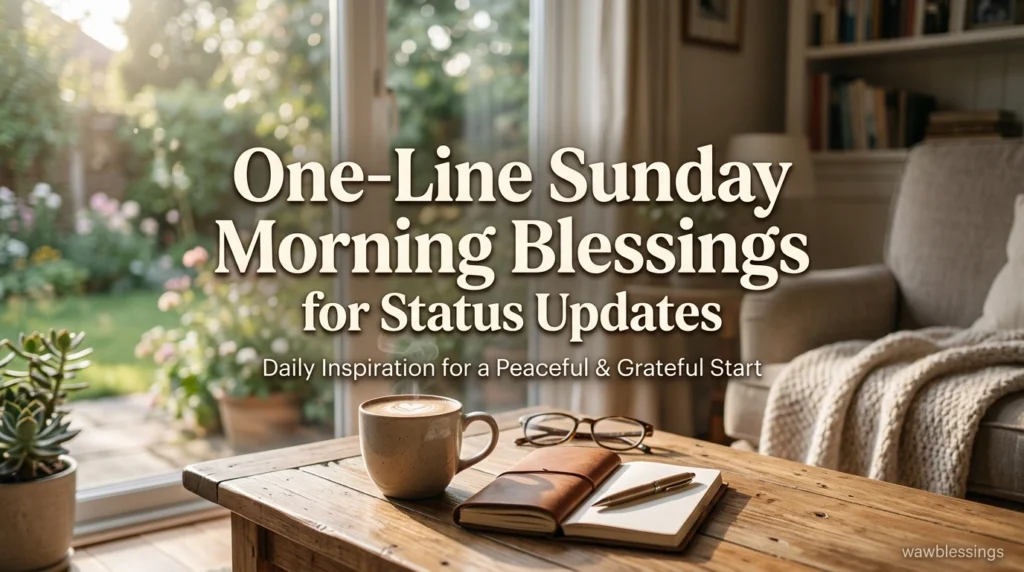 One-Line Sunday Morning Blessings for Status Updates