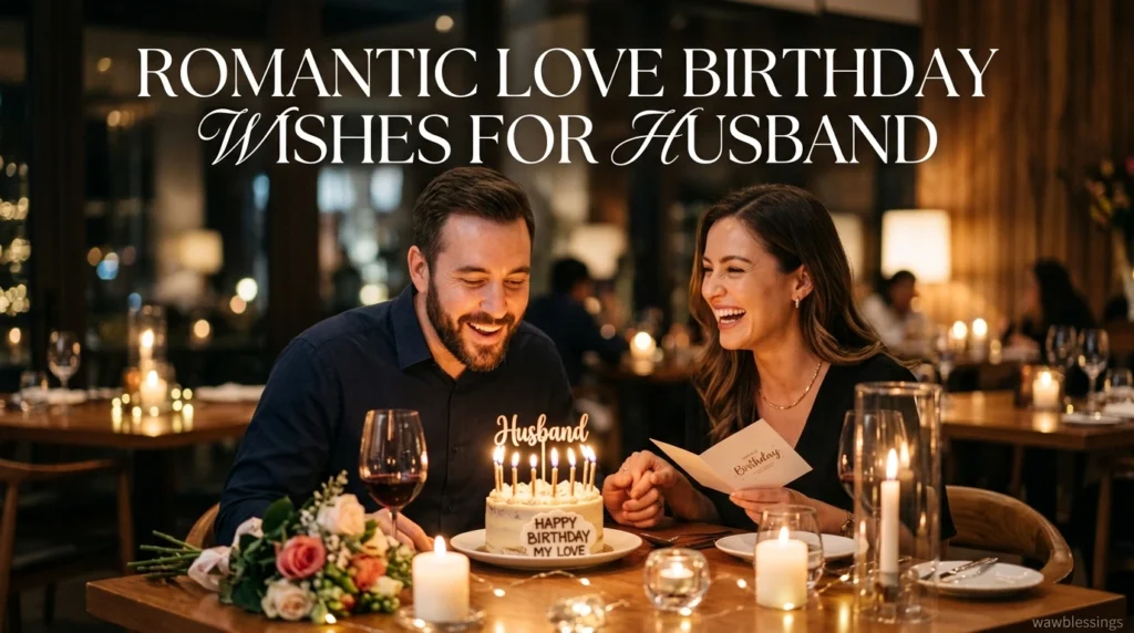 Romantic Love Birthday Wishes for Husband