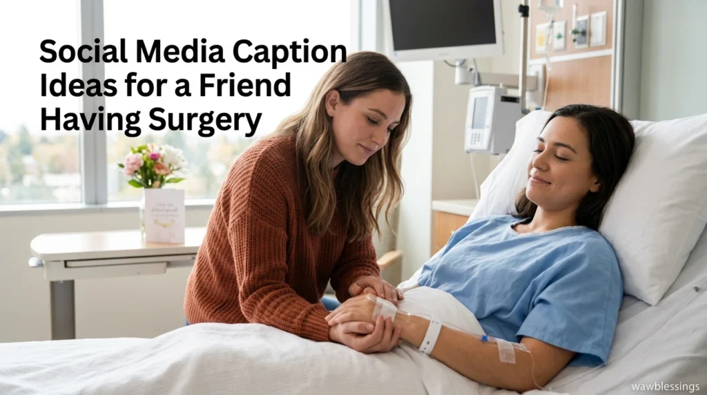 Social Media Caption Ideas for a Friend Having Surgery