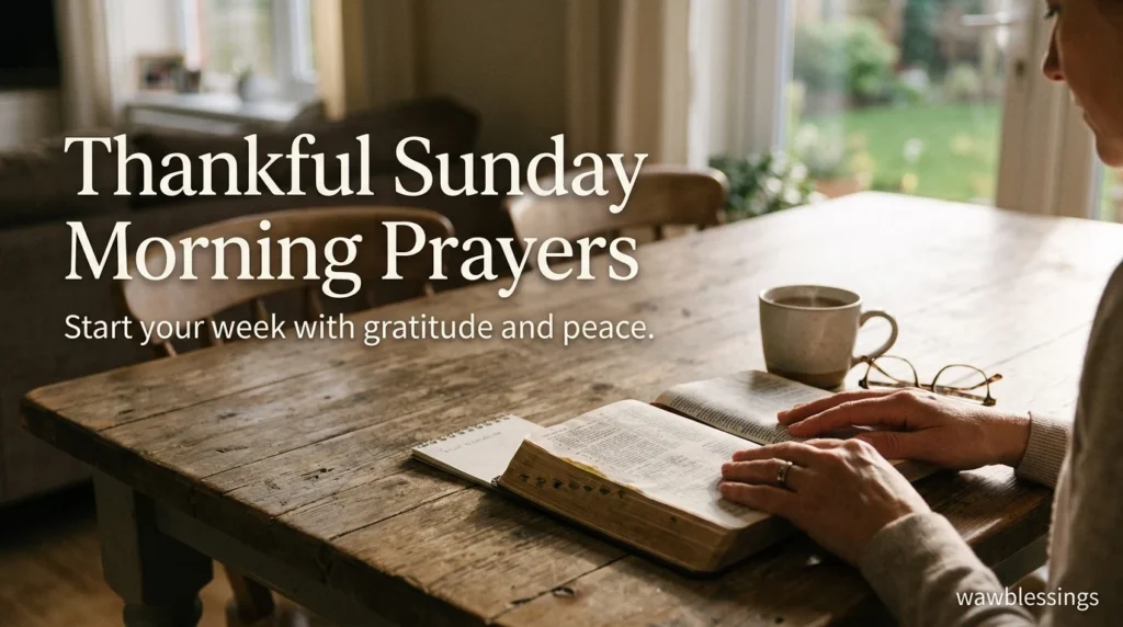 Thankful Sunday Morning Prayers