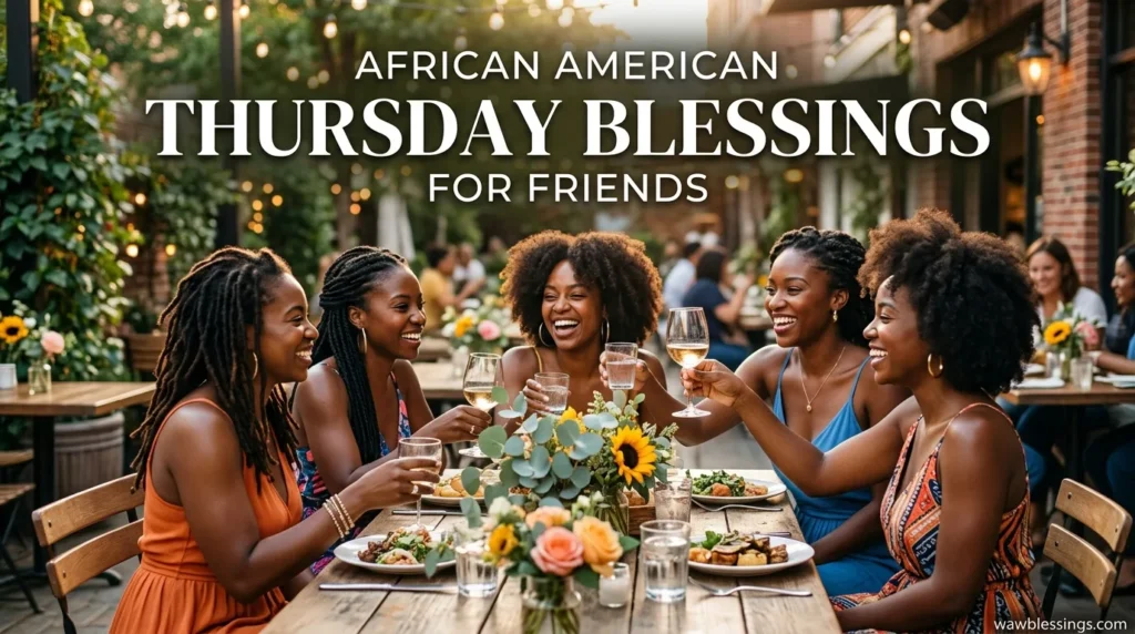 African American Thursday Blessings for Friends