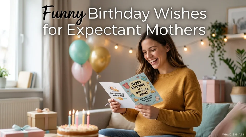 Funny Birthday Wishes for Expectant Mothers