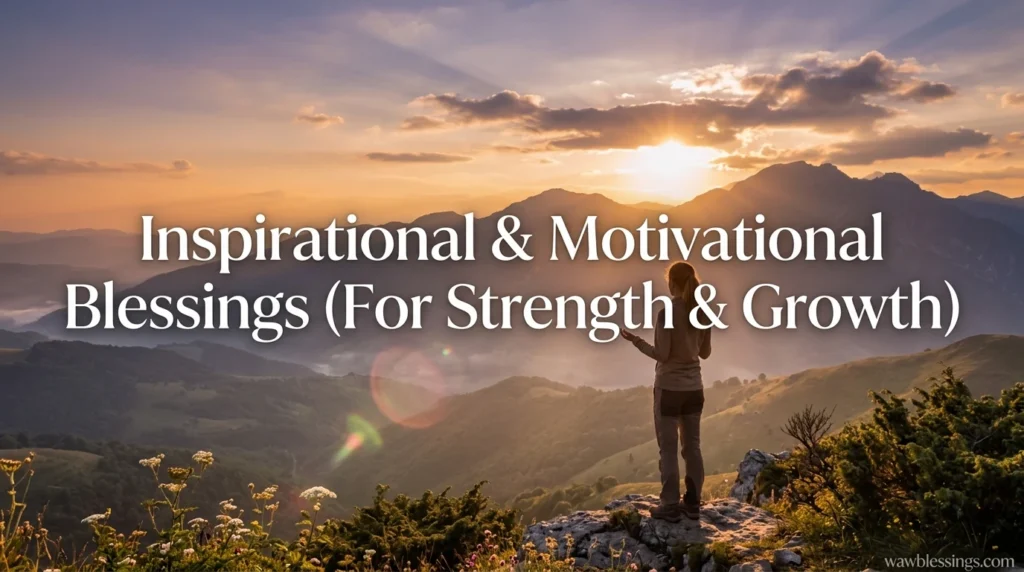 Inspirational & Motivational Blessings (For Strength & Growth)
