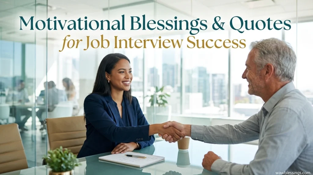 Motivational Blessings and Quotes for Job Interview Success