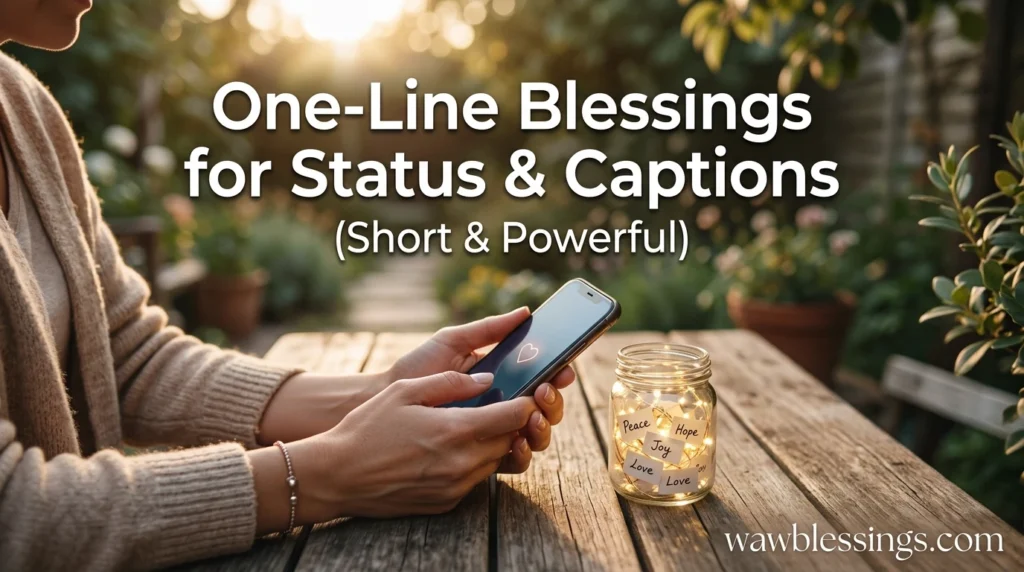 One-Line Blessings for Status & Captions (Short & Powerful)