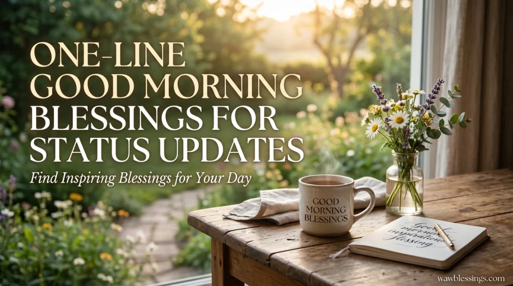 One-Line Good Morning Blessings for Status Updates