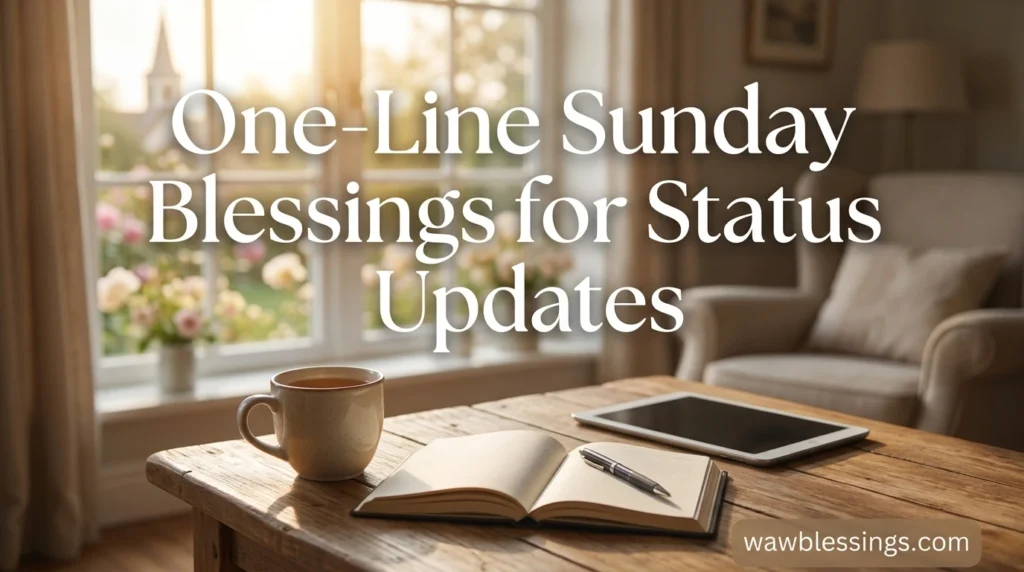 One-Line Sunday Blessings for Status Updates
