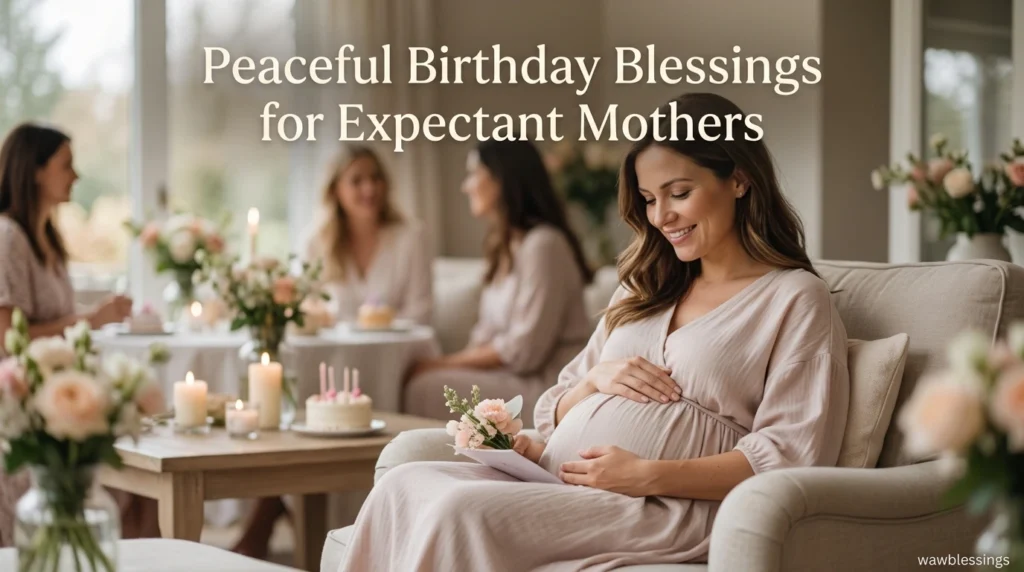 Peaceful Birthday Blessings for Expectant Mothers