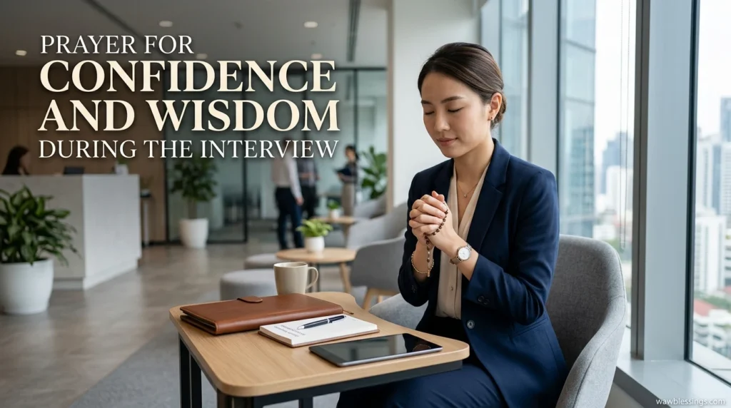 Prayer for Confidence and Wisdom During the Interview