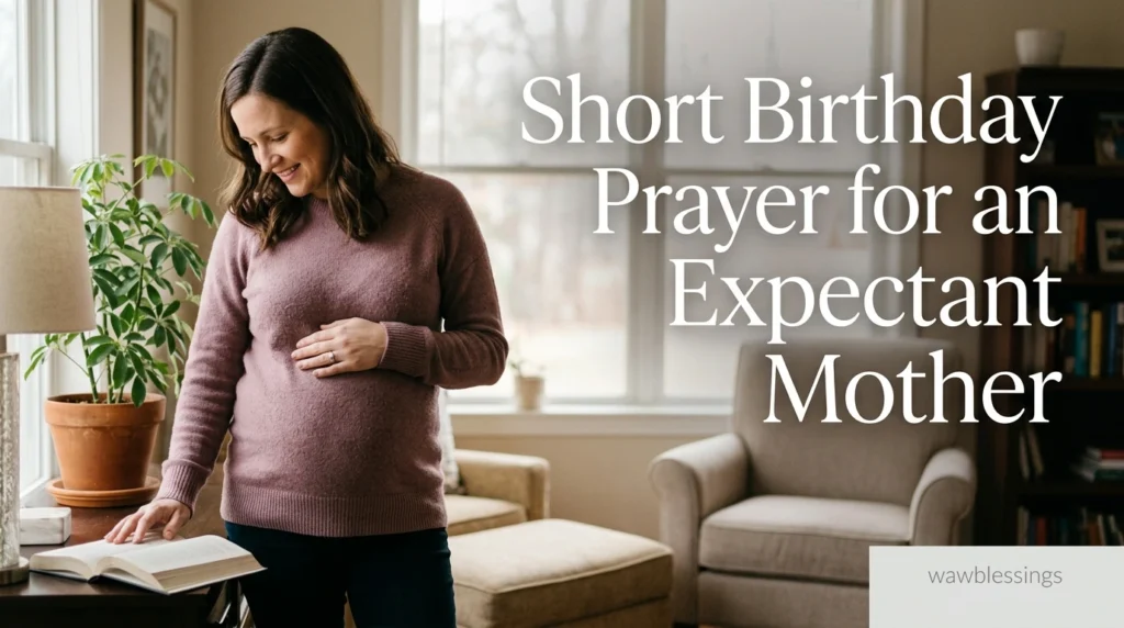 Short Birthday Prayer for an Expectant Mother