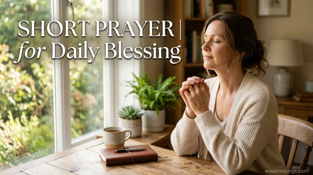 Short Prayer for Daily Blessing