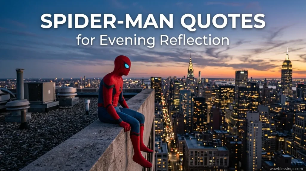 Spider Man Quotes for Evening Reflection