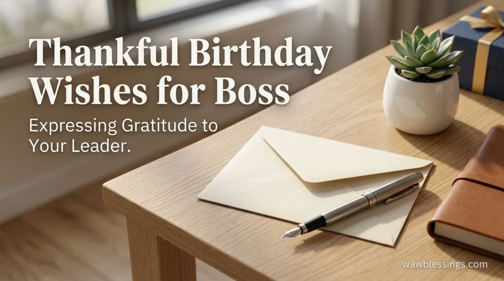 Thankful Birthday Wishes for Boss