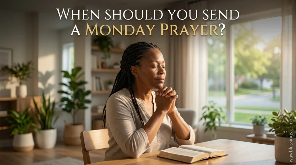 When Should You Send a Monday Prayer?