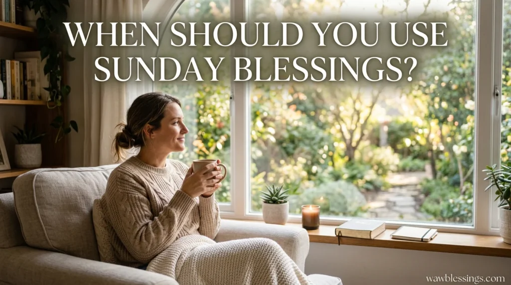 When Should You Use Sunday Blessings?