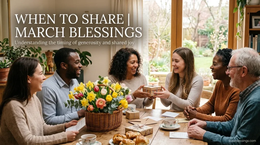 When to Share March Blessings