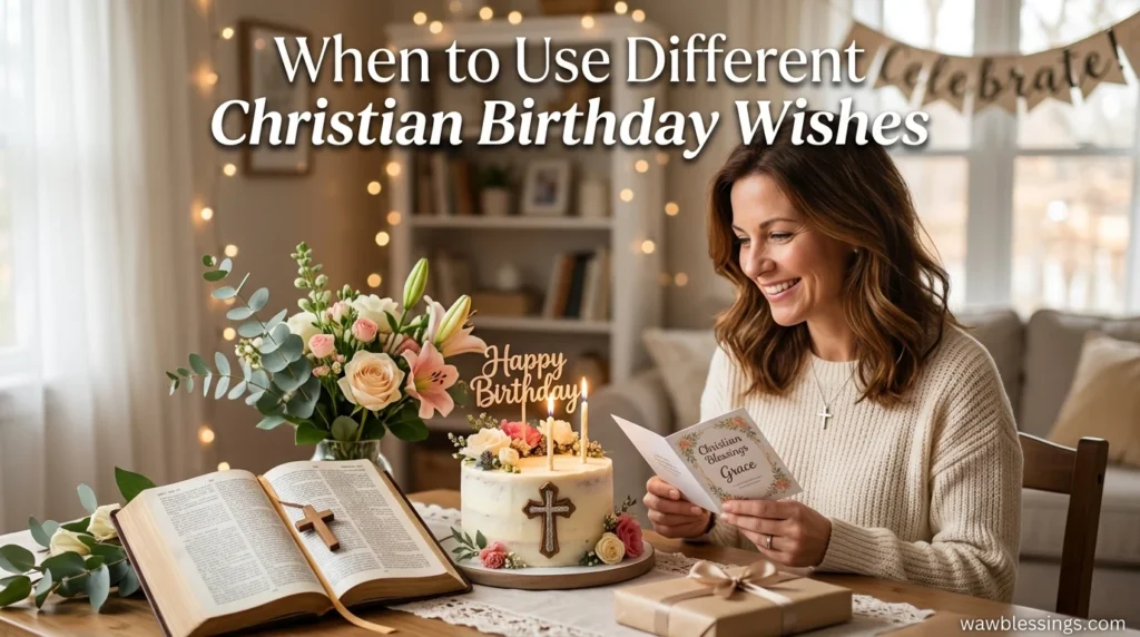 When to Use Different Christian Birthday Wishes