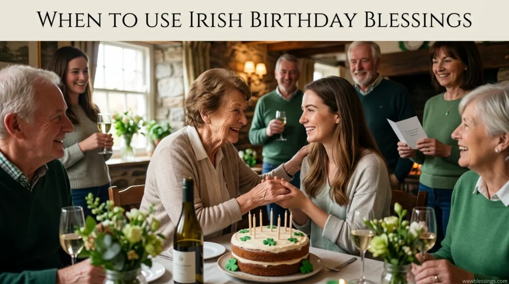When to Use Irish Birthday Blessings