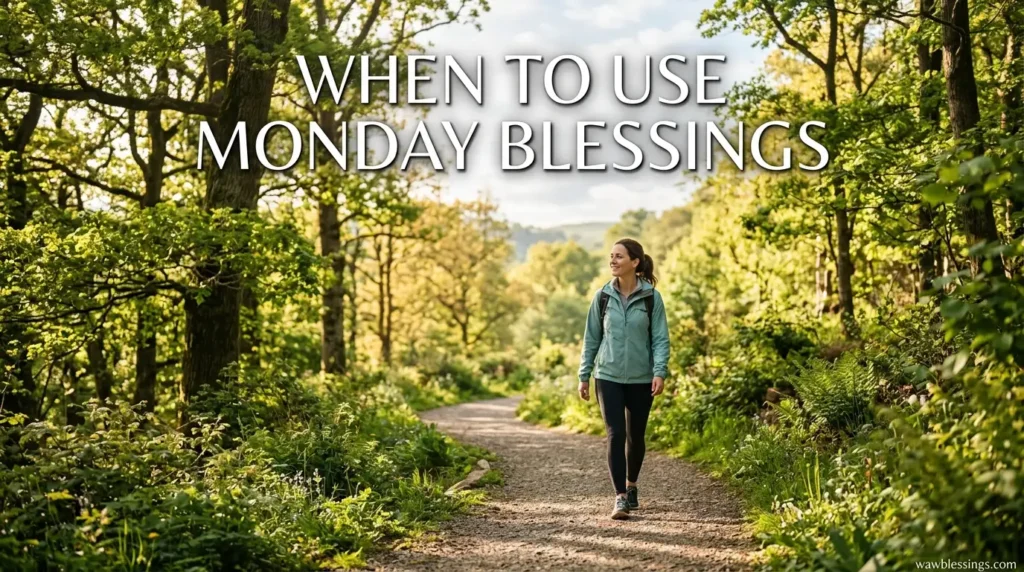When to Use Monday Blessings