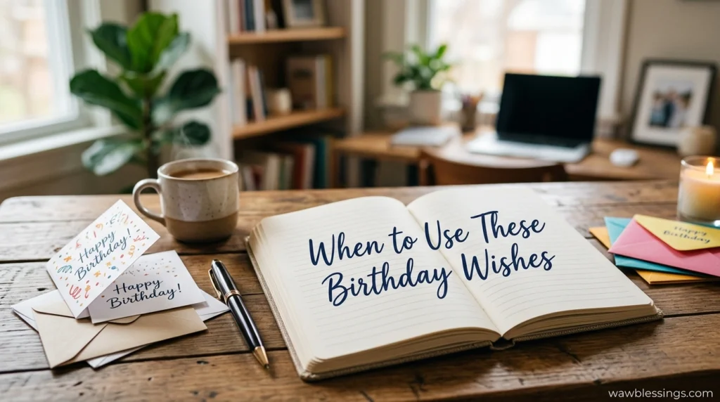 When to Use These Birthday Wishes