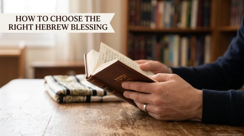 How to Choose the Right Hebrew Blessing