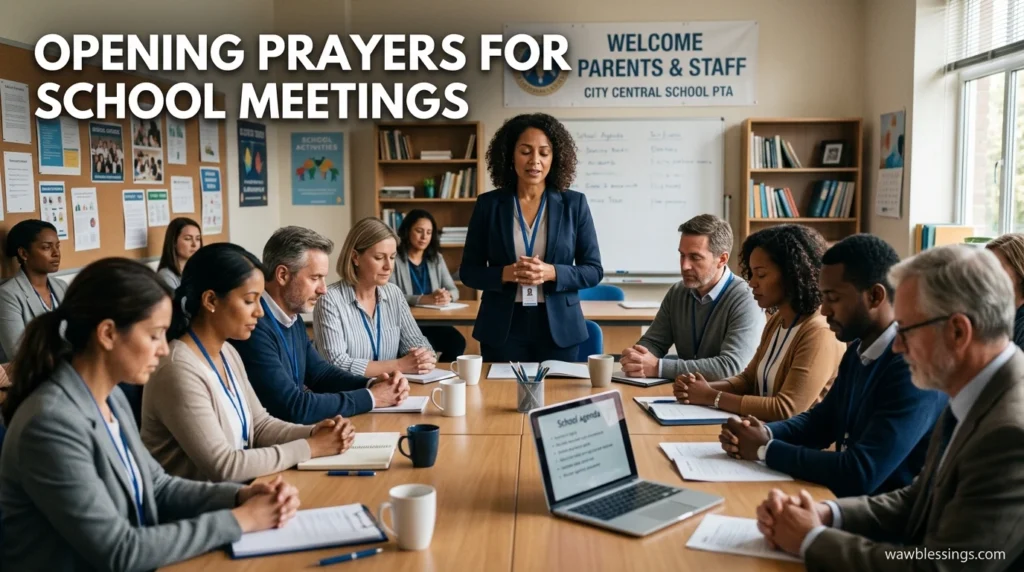Opening Prayers for School Meetings