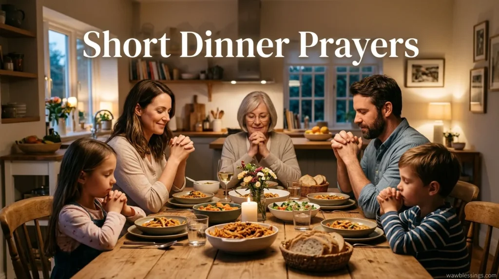 Short Dinner Prayers