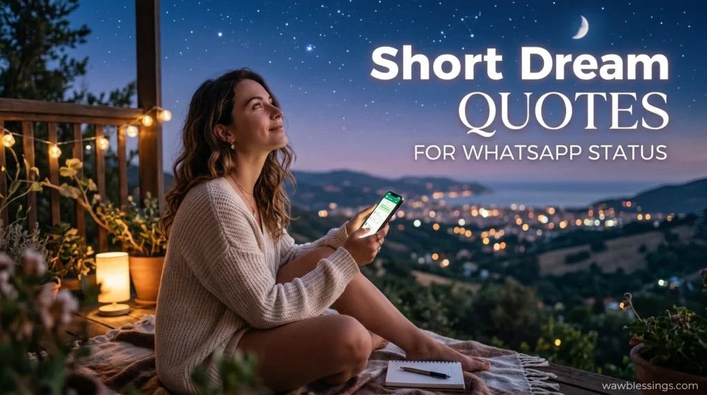Short Dream Quotes for WhatsApp Status