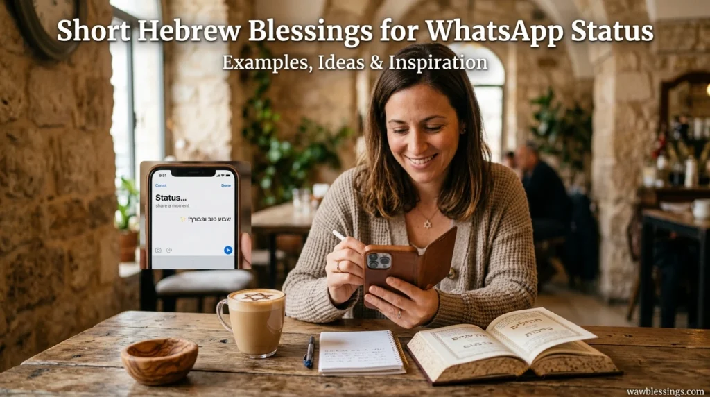 Short Hebrew Blessings for WhatsApp Status