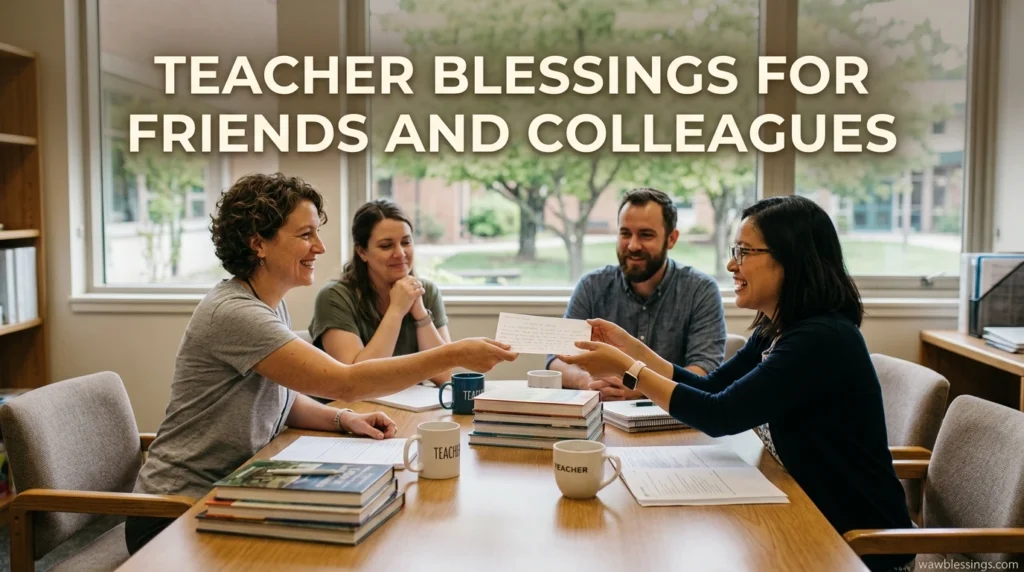 Teacher Blessings for Friends and Colleagues