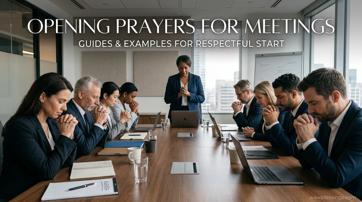 Opening Prayers for Meetings